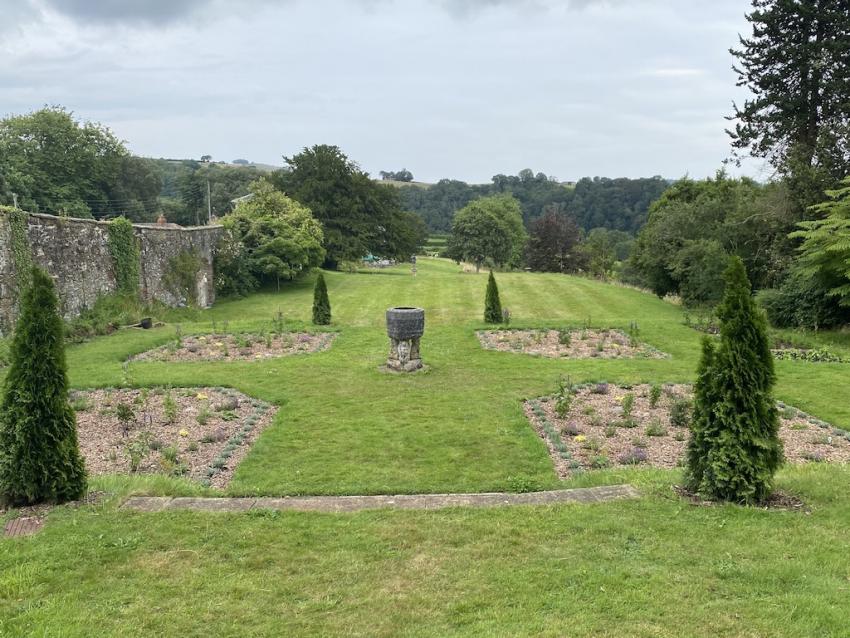 Restored Percy Cane garden Sharpham